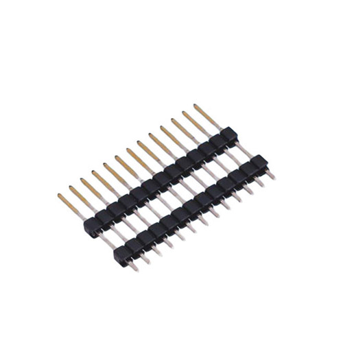 2.54mm Pitch Single Row Two Layer Plastic Straight Pin Header